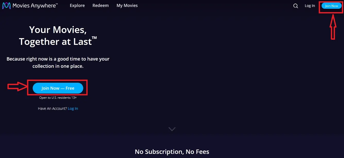 How to create Movies Anywhere account