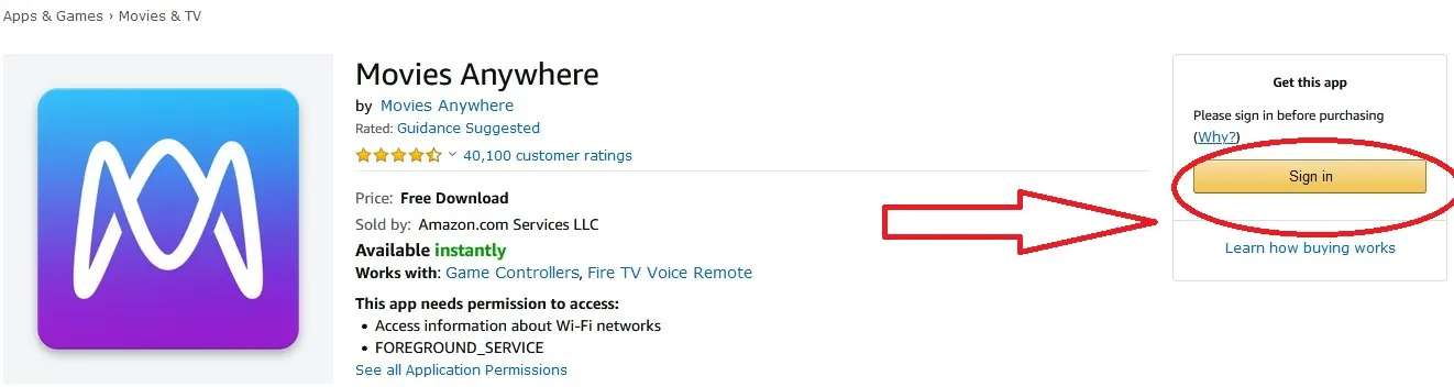 Movies Anywhere on Fire TV