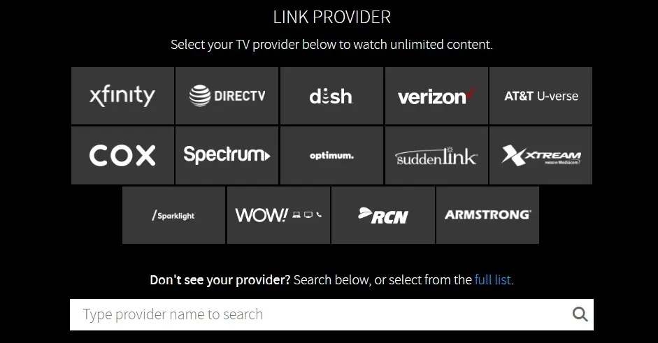 USA Network on TV Provider