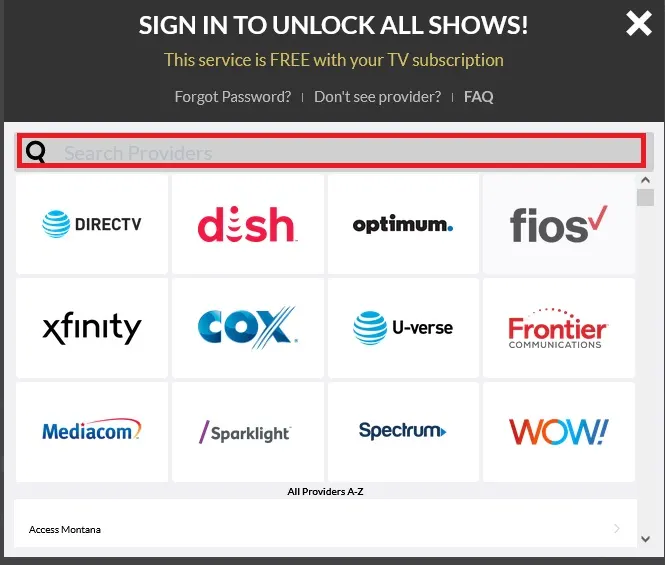 watch foodnetwork com activate TV Providers