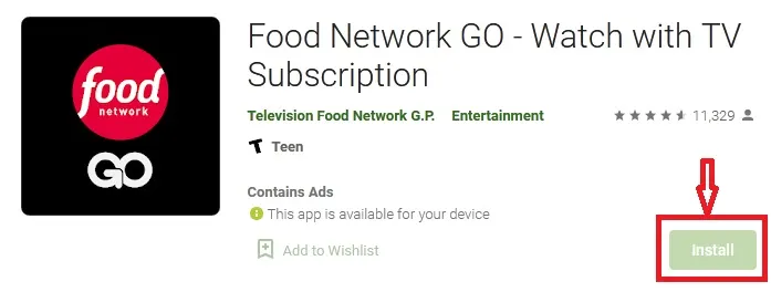 watch foodnetwork com activate on Android