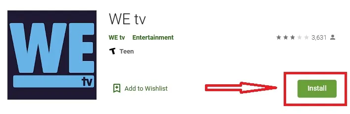 WE tv on Android TV