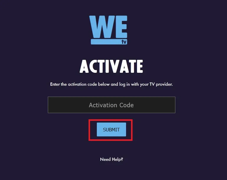 www wetv com activate